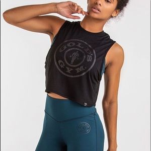 GYMSHARK limited edition golds gym crop top